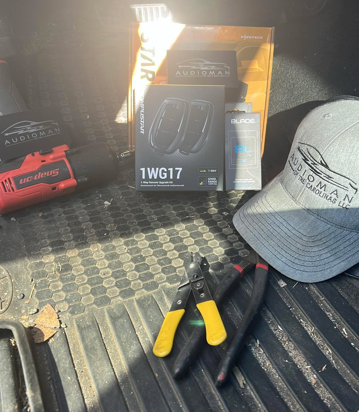 Install tools and remote start hardware on an install job in Statesville